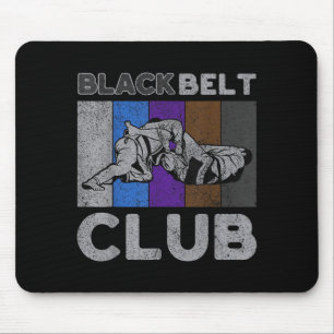 Tapis De Souris Club Ceinture Noire Vintage BJJ Jiu Jitsu Brésilie