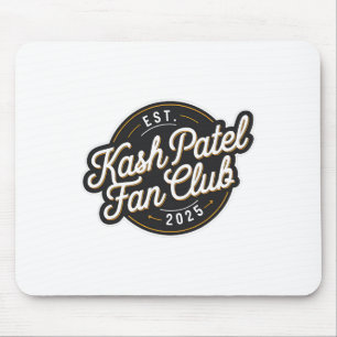Tapis De Souris Club de fans de Kash Patel Ét. 2025 Logo vintage T