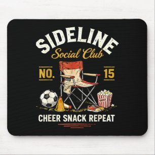 Tapis De Souris Club de loisirs de côté Cheer Snack Répéter Maman