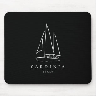 Tapis De Souris Club de voile de Sardaigne Italie Souvenir Europe