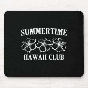 Tapis De Souris Club Hawaïen Été Plage Île Hawaïenne Surfb