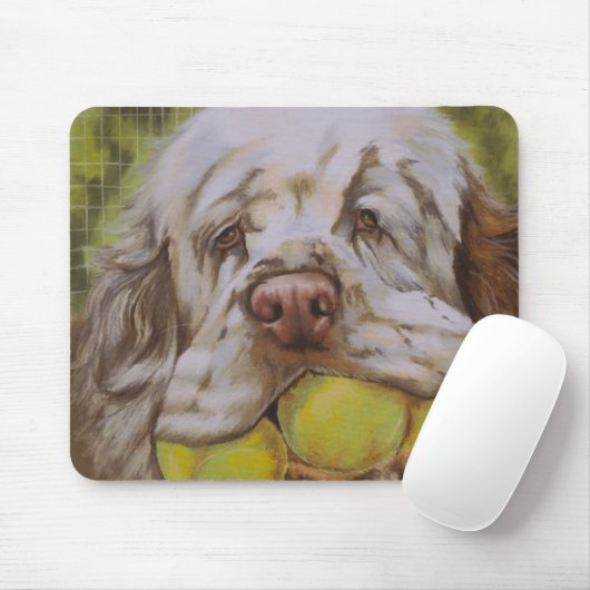 Tapis De Souris Clumber Spaniel (Avec souris)