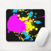 Tapis De Souris CMYK Splash (Avec souris)