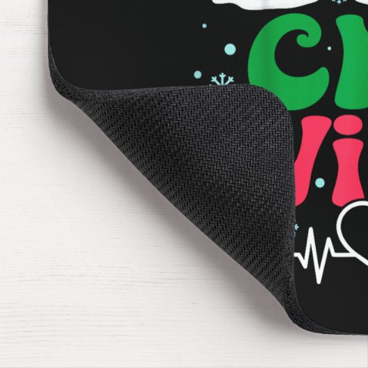 Tapis De Souris Cna Vibes Nurse Snowman Stethoscope Santa Funny Ch (Coin)