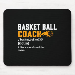 Tapis De Souris Coach de basketball Définition de jeu-cadeau Fun B