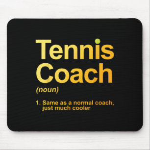 Tapis De Souris Coach De Tennis Design Homme Femme Tennis Lover Te