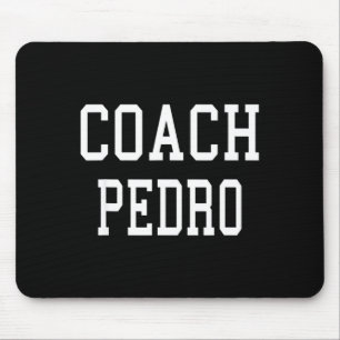 Tapis De Souris Coach Pedro Équipe de Football de Soccer de Baseba