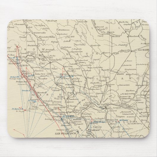 Tapis De Souris Coast Range Middle California (Devant)