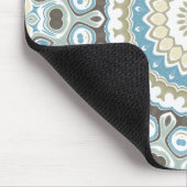 Tapis De Souris Coastal Mandala in Sand, Blue, and Driftwood Tones (Coin)