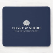 Tapis De Souris Coastal Seashell Brand Logo (Devant)