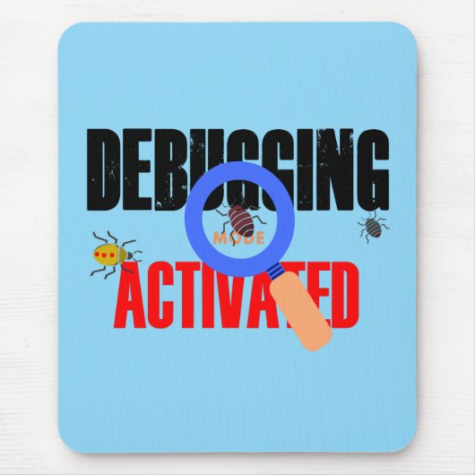 Tapis De Souris Cobol Programming Debug Mode Activated (Devant)