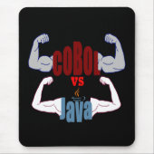 Tapis De Souris Cobol vs Java Programming Languages Showdown  (Devant)