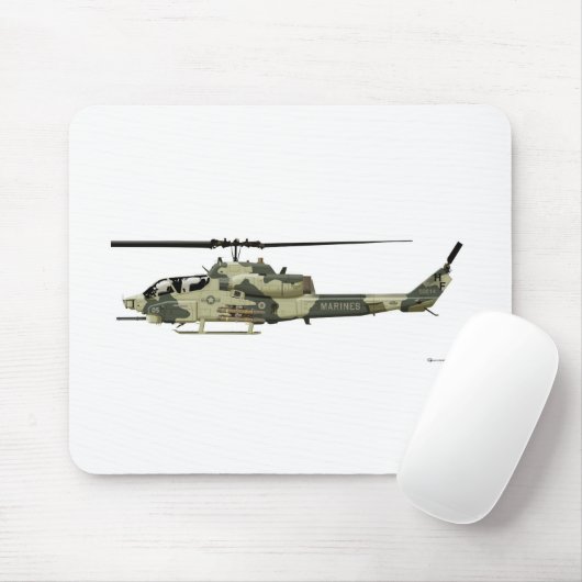 Tapis De Souris Cobra superbe de Bell AH-1W (Avec souris)