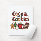 Tapis De Souris Coca et biscuits Amateurs de Noël (Avec souris)