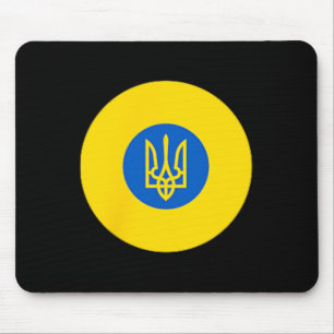 Tapis De Souris Cocarde des forces aériennes ukrainiennes Couleur
