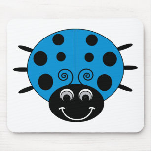 Tapis De Souris Coccinelle bleue Mousepad