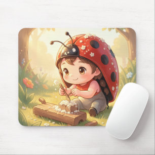 Tapis De Souris Coccinelle et le royaume de nectar caché