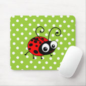 Tapis De Souris Coccinelle mignonne (Avec souris)