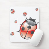 Tapis De Souris Coccinelle Mousepad (Avec souris)
