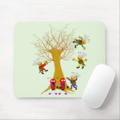 Tapis De Souris Coccinelles et abeilles d'aventure d'arbre de (Avec souris)
