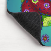 Tapis De Souris Coccinelles florales Mousepad (Coin)