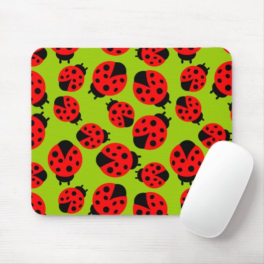 Tapis De Souris Coccinelles mignonnes (Avec souris)