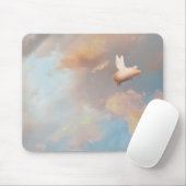 Tapis De Souris cochon avec ailes mousepac (Avec souris)
