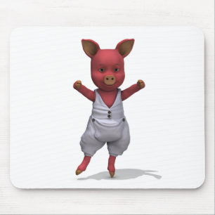 Tapis De Souris Cochon De Ballet En Pointe
