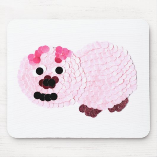Tapis De Souris Cochon rose (Devant)