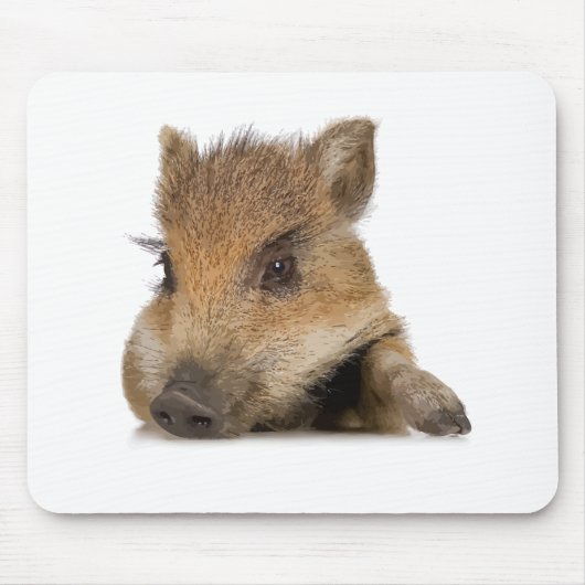 Tapis De Souris cochon ventru vecteur de porcelet (Devant)