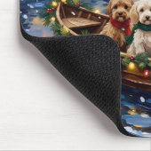 Tapis De Souris Cockapoo Noël Bateau Fêtes (Coin)