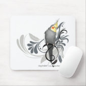 Tapis De Souris Cockatiel gris (Avec souris)
