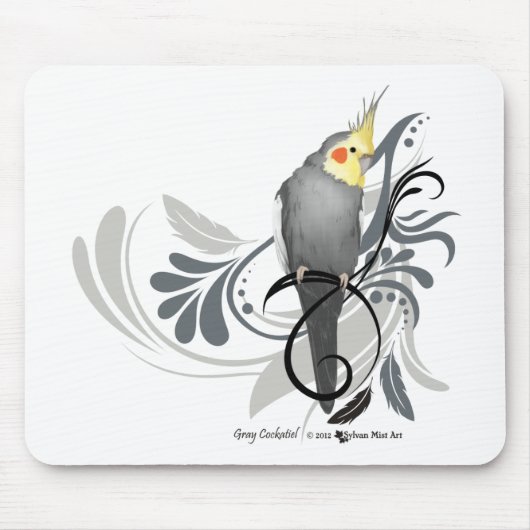 Tapis De Souris Cockatiel gris (Devant)