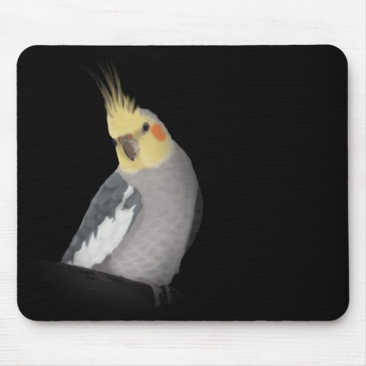 Tapis De Souris Cockatiel Mousepad (paysage) (Devant)