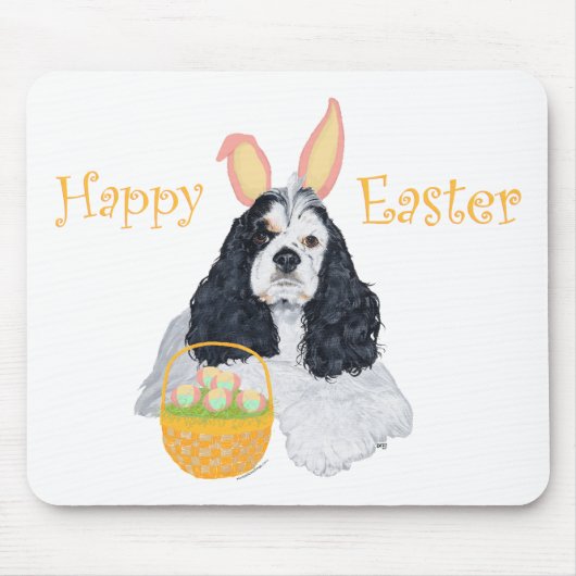 Tapis De Souris Cocker Spaniel Américain Pâques (Devant)