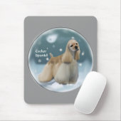 Tapis De Souris Cocker Spaniel Cadeaux de Noël (Avec souris)