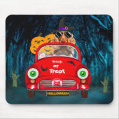 Tapis De Souris Cocker Spaniel Chien Conduite voiture effrayant Ha (Devant)