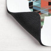 Tapis De Souris Cocker Spaniel Chien Silhouette Motif géométrique (Coin)