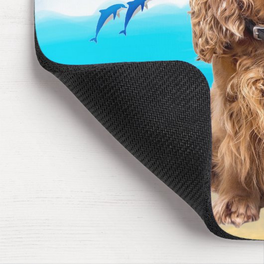 Tapis De Souris Cocker Spaniel Chien sur la plage (Coin)