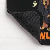 Tapis De Souris Cocker Spaniel noir et feu Sorcière Halloween (Coin)