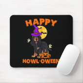 Tapis De Souris Cocker Spaniel noir et feu Sorcière Halloween (Avec souris)