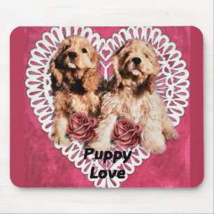 Tapis De Souris Cocker Spaniel Puppies Valentines