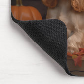 Tapis De Souris Cocker Spaniel Puppy Automne Citrouille de plaisir (Coin)