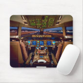 Tapis De Souris Cockpit Jet commercial (Avec souris)