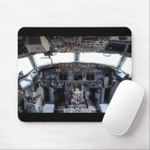 Tapis De Souris Cockpit Jet commercial (Avec souris)