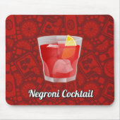 Tapis De Souris Cocktail Negroni (Devant)