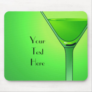 Tapis De Souris Cocktail vert Martini Mousepad