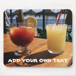 Tapis De Souris Cocktails by the Sea Custom Text
