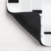 Tapis De Souris Code ADN noir sur blanc (Coin)