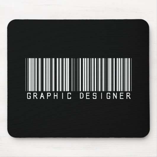 Tapis De Souris Code barres de concepteur (Devant)